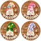 Gnome Welcome Sign Interchangeable Porch Decor, DIY Seasonal Decor Wood Winter Spring Valentine's Day Wreath Hangers for Front Door Changeable Holiday Gnomes Decorations for Home Wall Decor (21 Pcs)